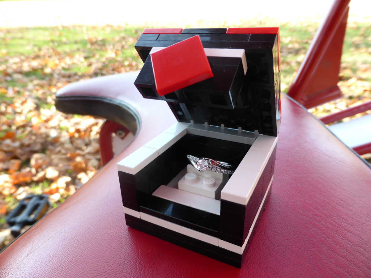Lego Engagement Ring Box Brick Twist Lego Engagement Ring Box